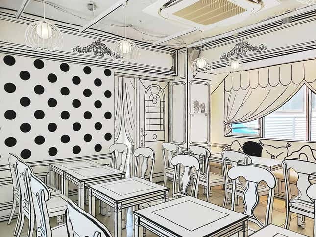 Image for article titled 2D Cafe Looks Like A Manga Drawing