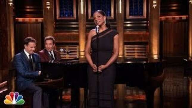 Audra McDonald, Jimmy Fallon and Josh Charles Sing Yahoo! Answers