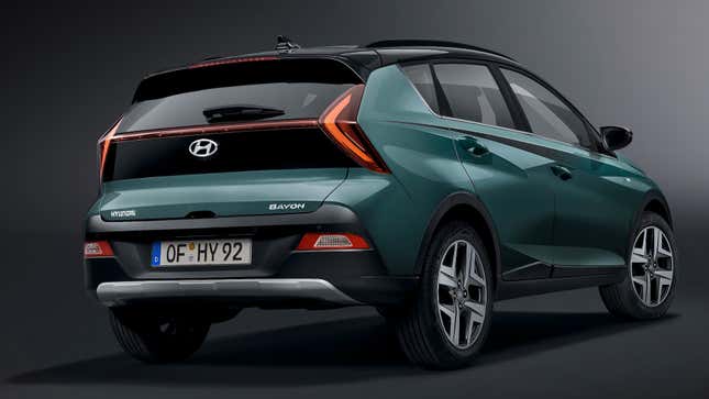 Image for article titled Hyundai's Latest Tiny Crossover Gives Europe A Big Taste Of The Iconic Pontiac Aztek Design