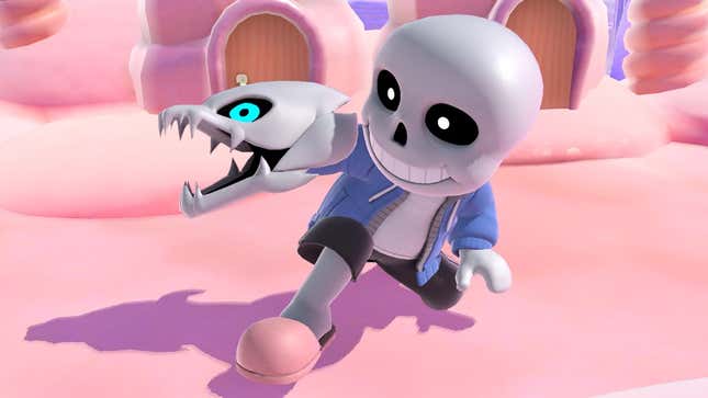 Image for article titled Undertale&#39;s Sans Joins Smash Bros. As A Mii Fighter Costume