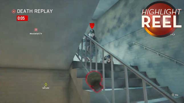 <i>Rainbow 6</i> Grenade Toss Does Not Go As Planned