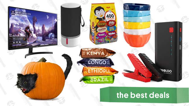 Image for article titled Monday&#39;s Best Deals: Free Atlas Coffee Bag, Hershey&#39;s Halloween Candy, 32&quot; QHD LG Monitor, Sweese Dishes, Pumpkin Decor, and More