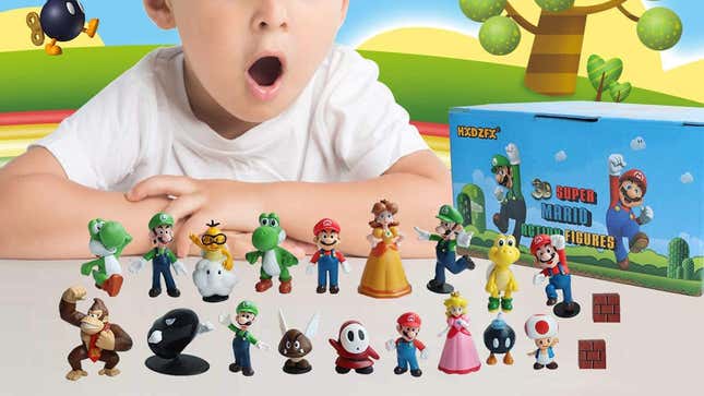 20-Piece Super Mario Figurine Set | $26 | Amazon