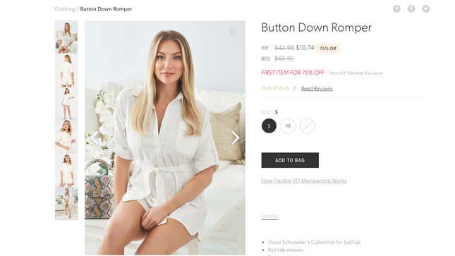 Image for article titled Stassi Schroeder’s JustFab Line Is Miraculously More Than Just a Bunch of Off-the-Shoulder Tops