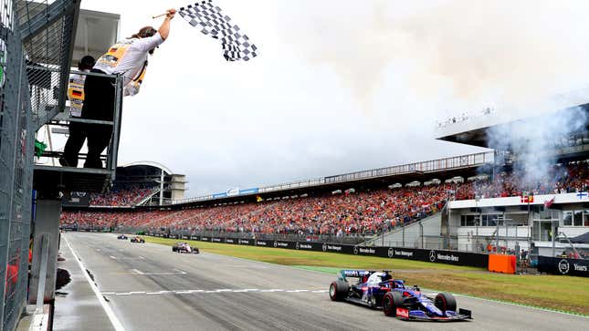 Daniil Kvyat at the 2019 German Grand Prix. 