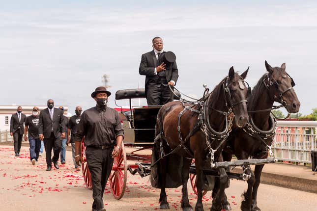 Image for article titled John Lewis Honored With Final March Across Edmund Pettus Bridge in Selma, Ala.; Tributes Continue in the Nation&#39;s Capital and Georgia