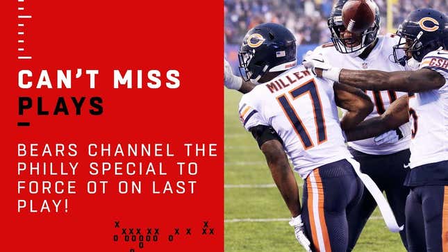 Bears Take Giants To Overtime With Buzzer-Beating "Philly Special"