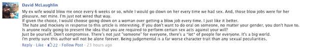 Image for article titled Is It Selfish For a Woman to Declare That She's Done with Blowjobs?