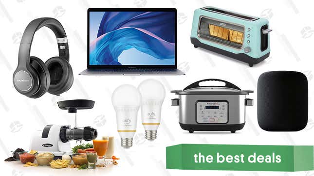 Image for article titled Monday&#39;s Best Deals: MacBook Air, Dash Toaster, Omega Juicer, and More