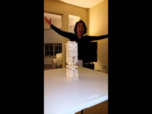 That's One Way To Play <i>Jenga</i>