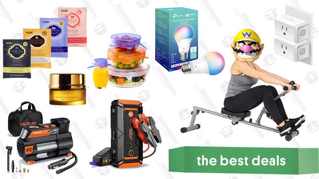 Image for article titled Saturday&#39;s Best Deals: Tacklife Auto Jump Starters &amp; Tire Inflators, Kasa Smart Home Products, Hask Hair Mask Packs, Rowing Machines, and More