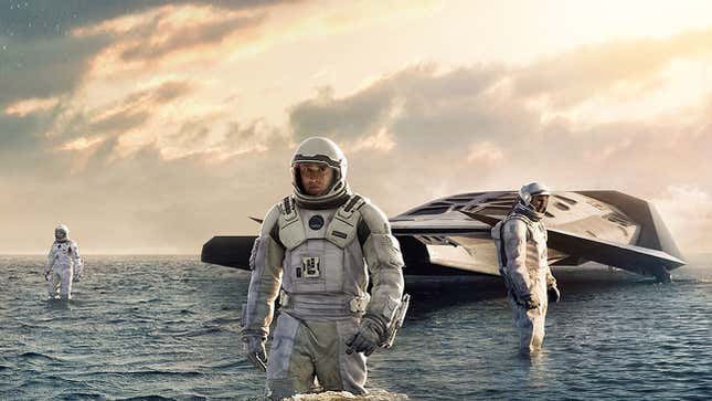 Affiche voor de film Interstellar, geregisseerd door Christopher Nolan.