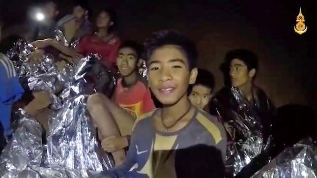 Image for article titled Thai Soccer Team Players And Coach Were Strategically Loaded Up On Ketamine During Dangerous Rescue