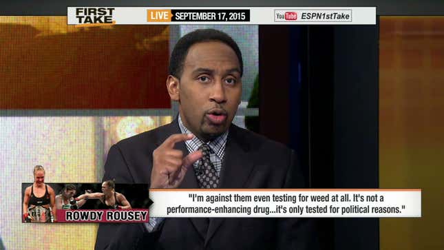 Stephen A. Smith, Useful Idiot, Connects Weed To The Collapse Of Civilization
