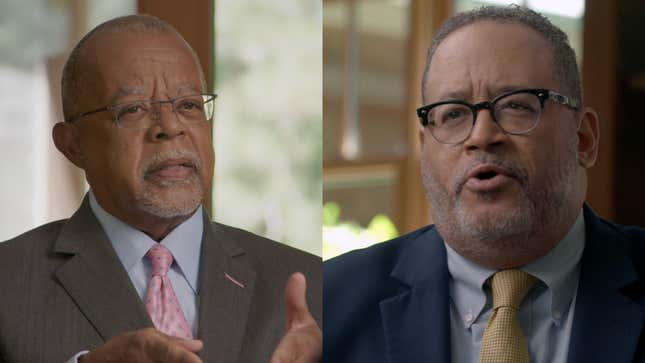 Henry Louis Gates, Jr., left, and Dr. Michael Eric Dyson in The Black Church (2021)