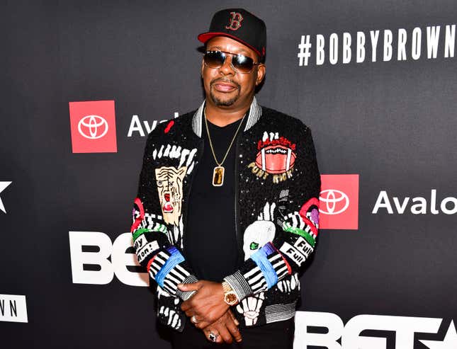 Bobby Brown arrives at the premiere screening of “The Bobby Brown Story” at Paramount Theatre on August 29, 2018 in Hollywood, California.