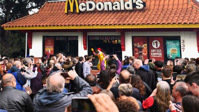 Image for article titled Nation Rallies Around Ronald McDonald Statue That Embodies Country’s True Heritage