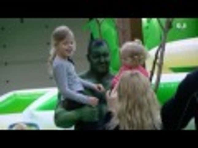 When The Mountain Dresses As The Hulk, Small Children Cry