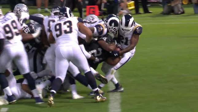 Marshawn Lynch Puts Both Teams On His Back For The First Touchdown Of The Gruden Era