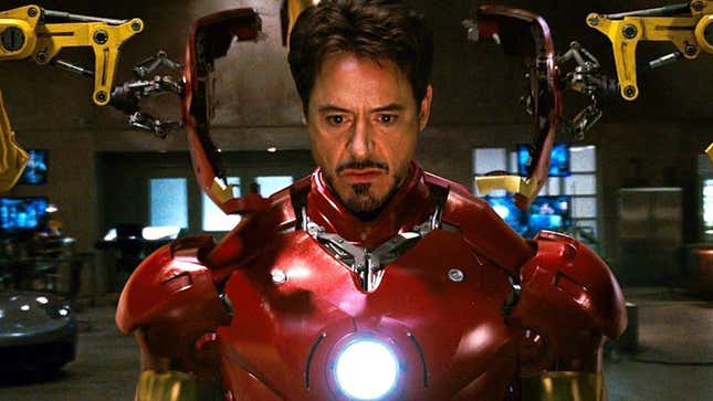 Robert Downey, Jr. as Iron Man. 