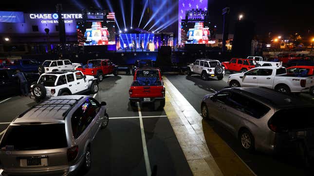 Image for article titled Here&#39;s Why The Same Jeeps Showed Up To All Of Joe Biden&#39;s Speeches