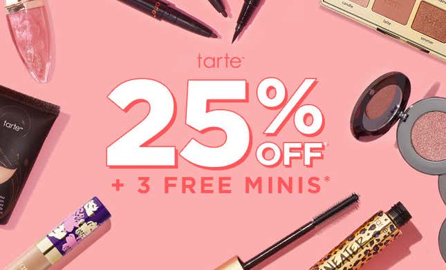 25% Off Orders Of $60 Or More, Plus Free Minis | Tarte Cosmetics | Promo code MYGIFT