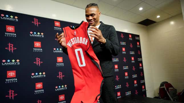 Image for article titled Russell Westbrook Restructured His Contract To Give Tilman Fertitta Some Money