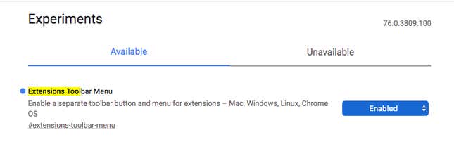 Image for article titled How to Enable Chrome's New Extension Menu