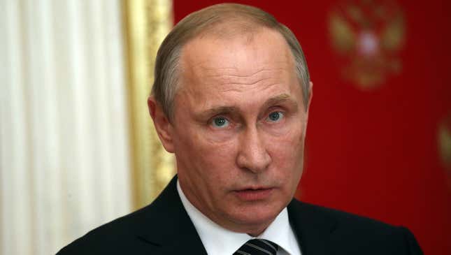 Image for article titled Busy Schedule Forces Vladimir Putin To Move Up Election Win A Couple Days Early