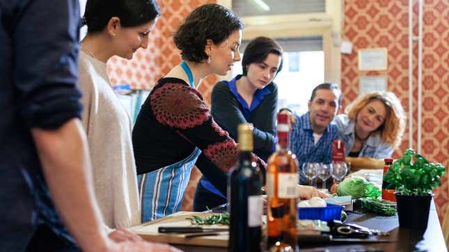 Image for article titled Cooking Class Instructor Can Already Tell Which Couples Signed Up Based On Marriage Counselor’s Recommendation