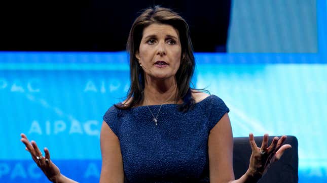 Image for article titled Report: Nikki Haley Used Unclassified Email System During North Korean ICBM Crisis Because She Forgot Her Password