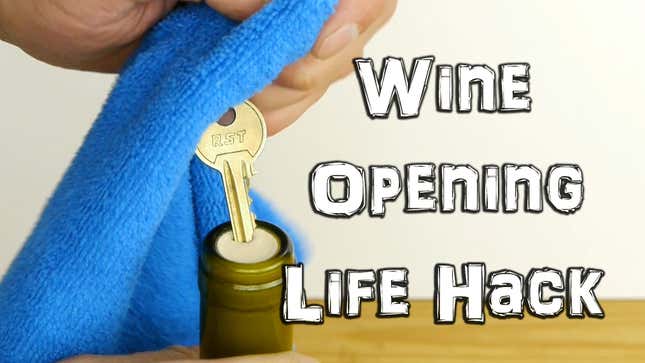 Open a Bottle of Wine With a Key