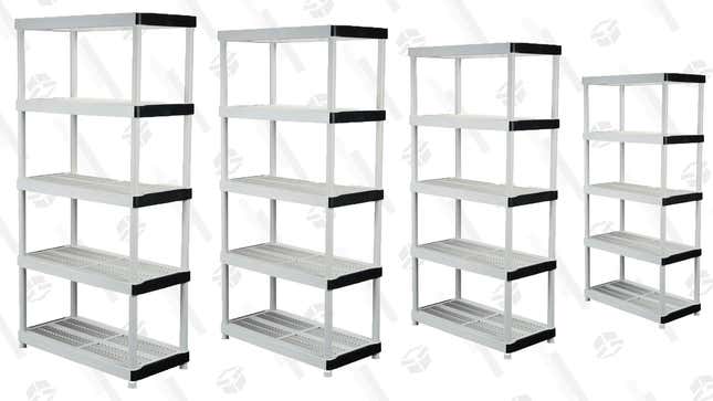 5-Tier Plastic Garage Storage Shelving Unit | $30 | Home Depot