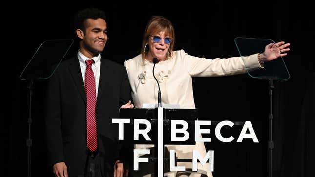 Phillip Youmans and Jane Rosenthal speak onstage at Awards Night - 2019 Tribeca Film Festival on May 2, 2019 in New York City.