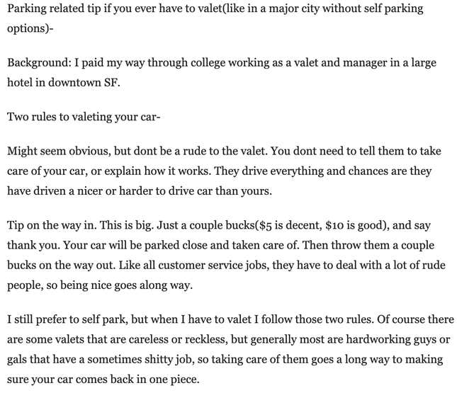 Image for article titled Here Are Your Parking Hacks