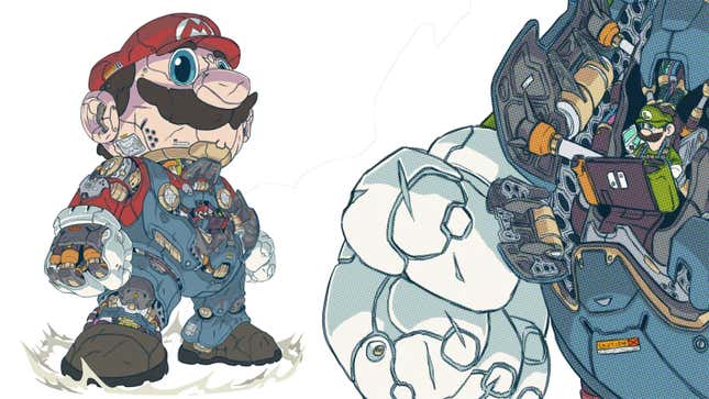 Image for article titled Mario And Luigi Make Magnificent Mechs