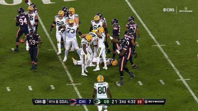 Davante Adams Carted Off Field After Brutal Hit To The Head From Danny Trevathan