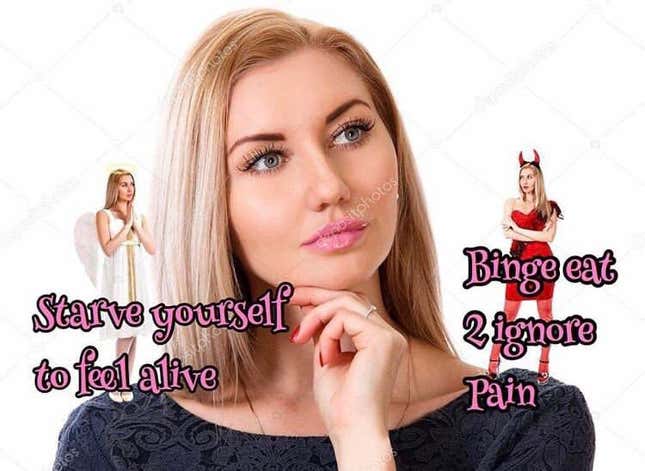 Image for article titled The Evolution of Online Eating Disorder Communities From Tumblr to Twitter Meme