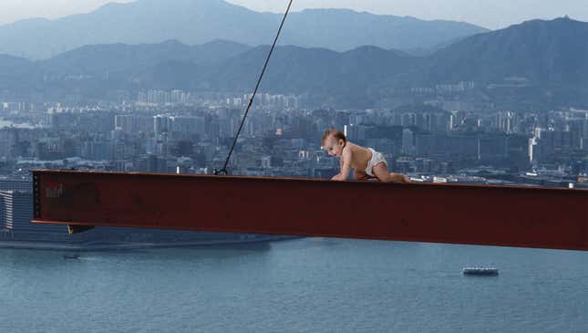 Construction Union Seeks To Reduce Incidence Of Accidents Involving Babies Crawling On Steel I-Beams<em></em>