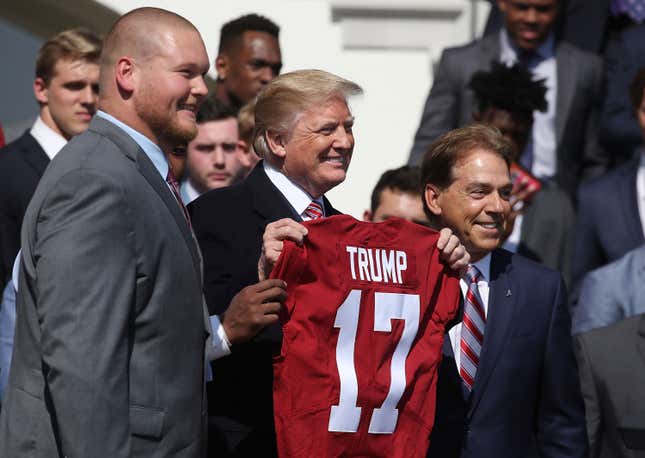 Image for article titled Sorry, Donald Trump, But It&#39;s Looking Like College Football Is a Wrap