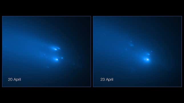 Hubble Captures Incredible Images of Highly Anticipated Comet Breaking Up