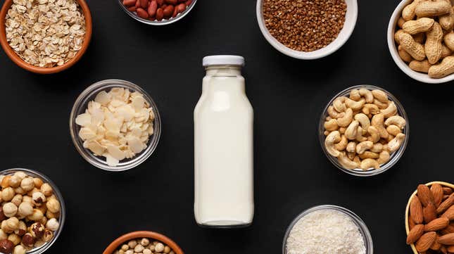 Image for article titled Which kind of milk will make you feel least guilty?