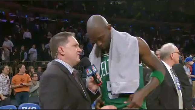 Kevin Garnett Treats Us To Another Great Postgame Interview