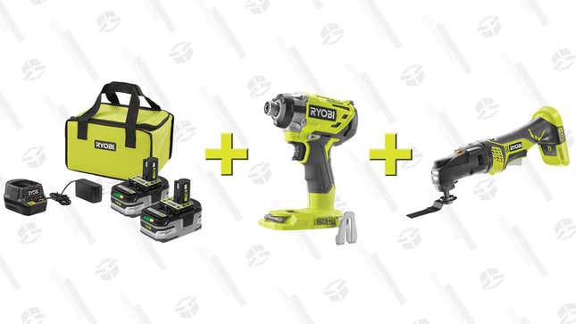 RYOBI 2-Pack Power Tool Kits | $99 | Home Depot