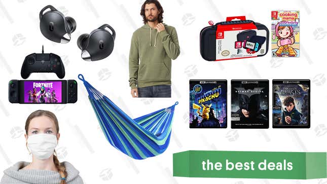 Image for article titled Monday&#39;s Best Deals: Taotronics True Wireless Earbuds, Cooking Mama: Cookstar, Rosetta Stone Software, Customizable Face Masks, Facebook Portals, and More