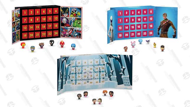 Funko Marvel 80th Anniversary | $40 | Amazon
Funko Harry Potter Advent Calendar | $39 | Amazon
Funko Fornite Advent Calendar | $40 | Amazon