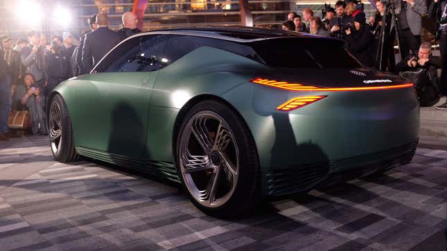 Image for article titled Take a Closer Look at The New Genesis Mint Luxury EV Hatchback Concept