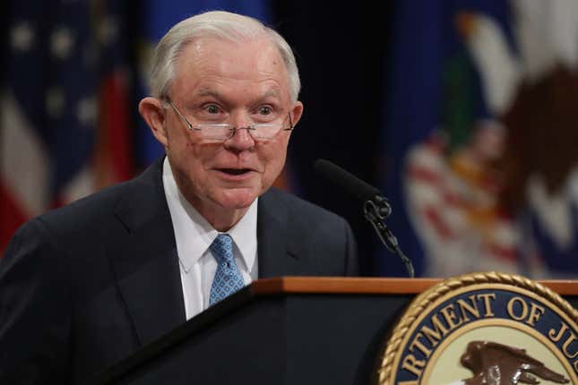 Image for article titled Jeff Sessions Is Just Being a White Man