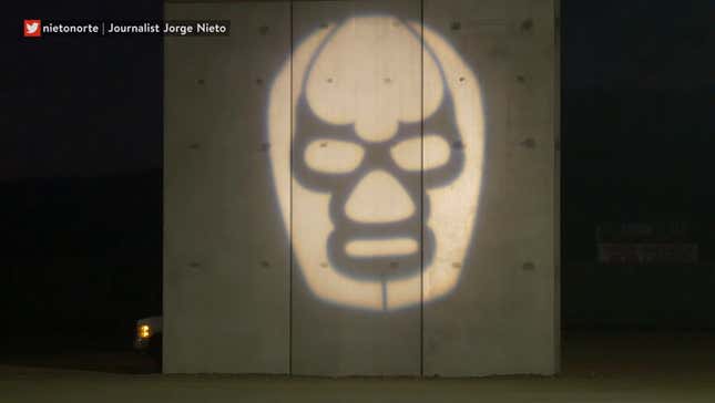 Artists Are Projecting Pro-Immigrant 'Light Graffiti' at the Southern Border to Protest Trump's Wall