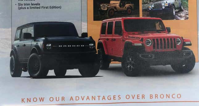 Image for article titled Here&#39;s How Jeep Is Training Its Dealerships To Take On The Ford Bronco